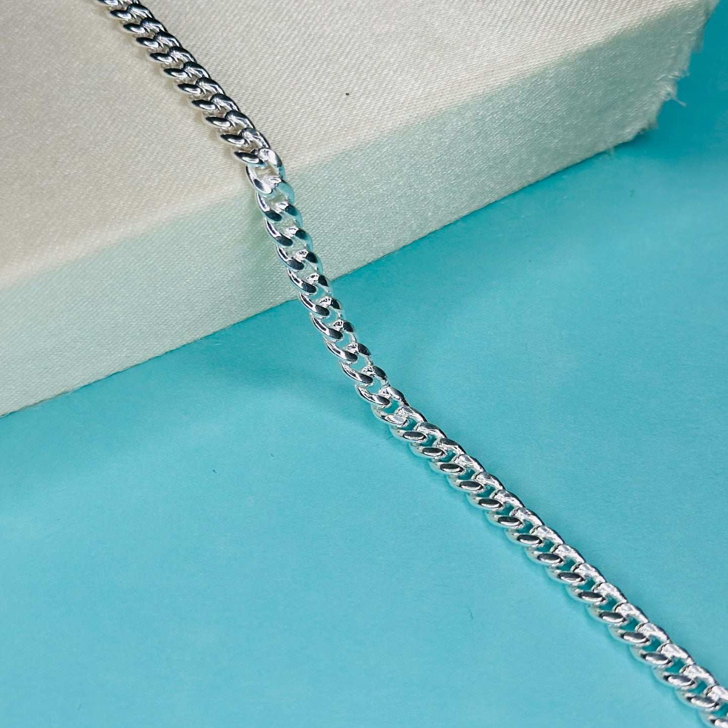 Silver Curb Chain Bracelet