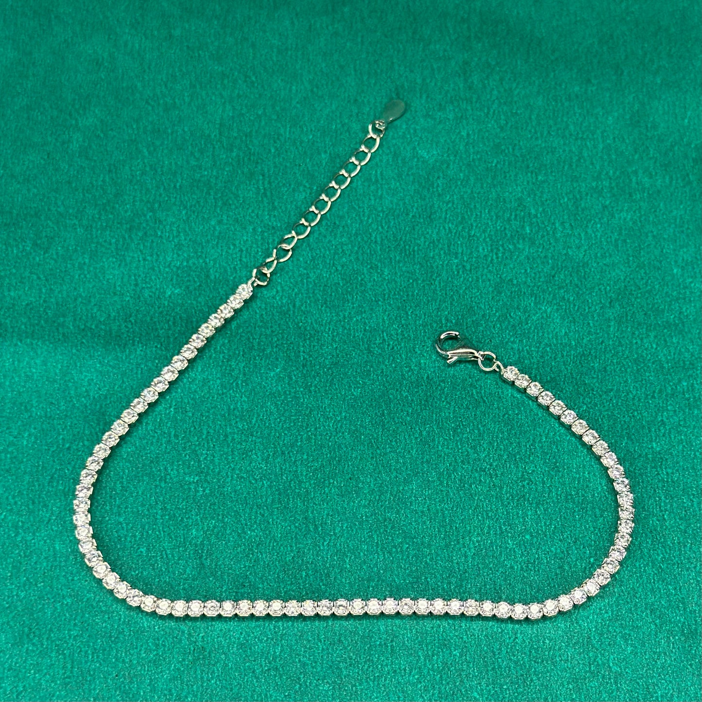 925 Silver Classic Round Tennis Bracelet