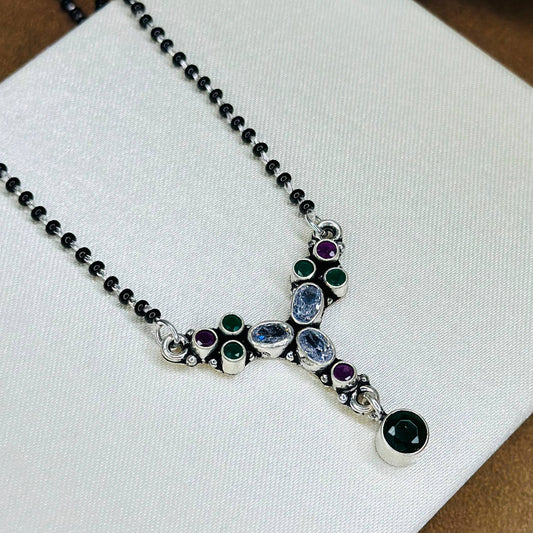 Trinity Charm Mangalsutra ā 925 Sterling Silver