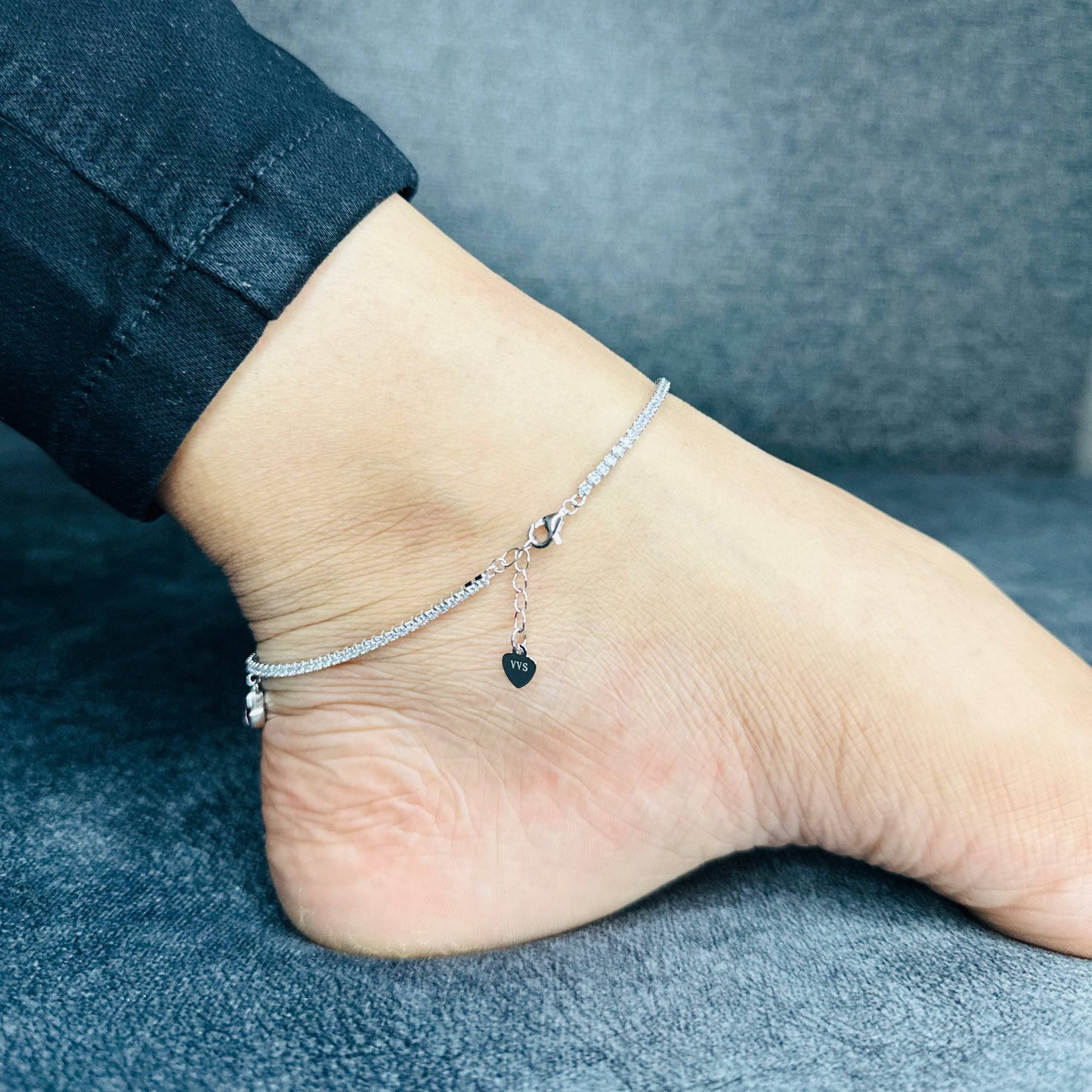 Celeste GemDrop Anklet