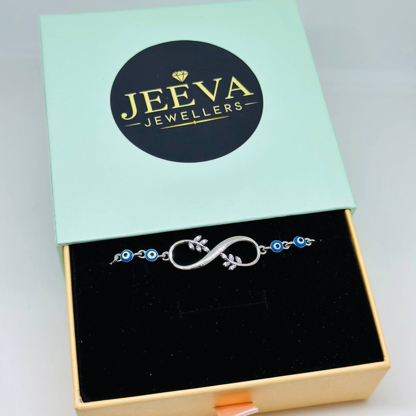 Infinity Blossom Evil Eye Bracelet