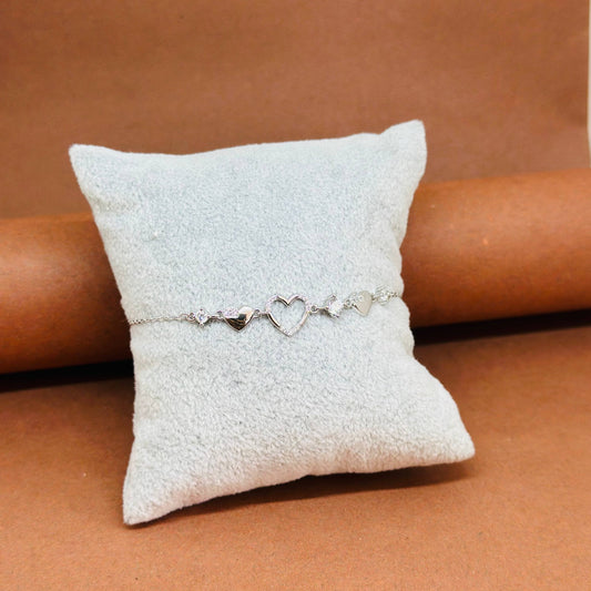 āEternal Heart 925 Silver Braceletā