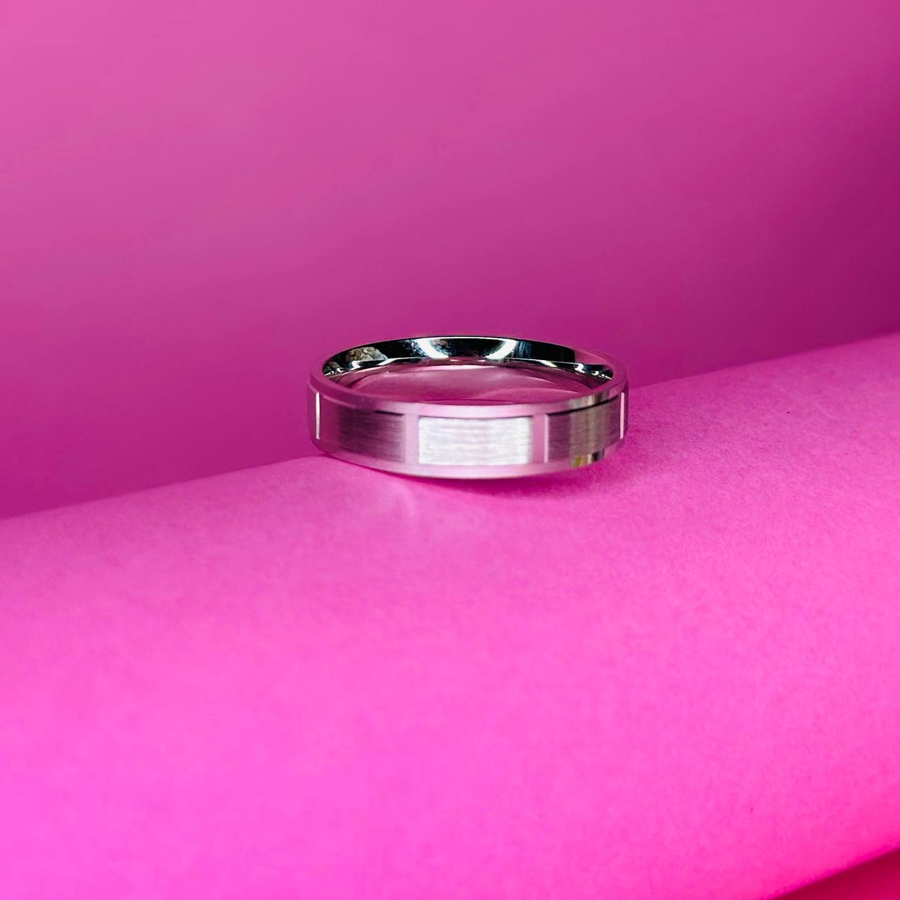 "Urban Matte Silver Band"