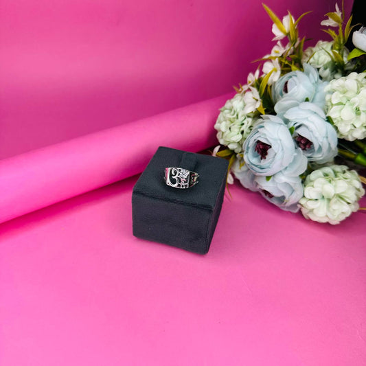 Divine Om 925 Silver Men's Ring