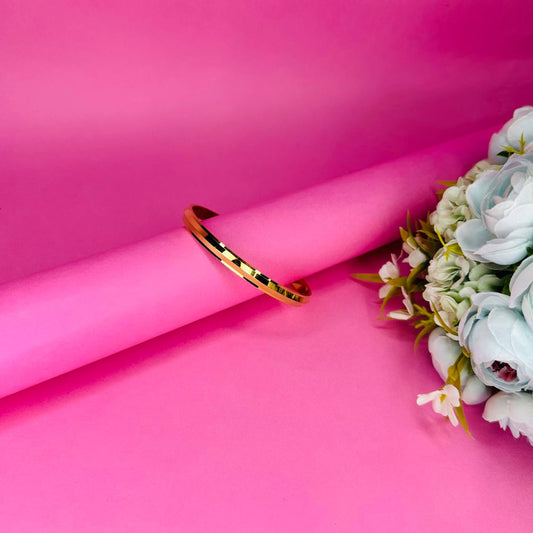 925 Sterling Silver Gold-Plated Menβs Kada