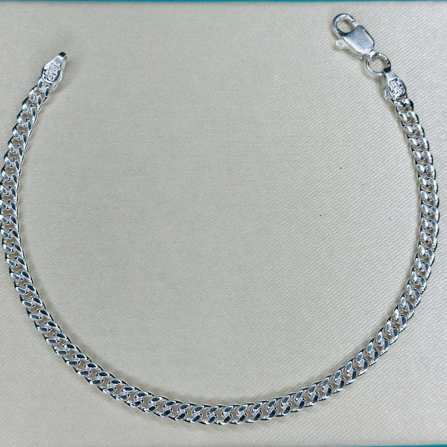 Silver Curb Chain Bracelet