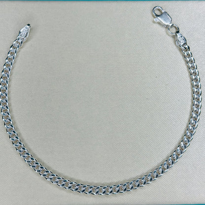Silver Curb Chain Bracelet