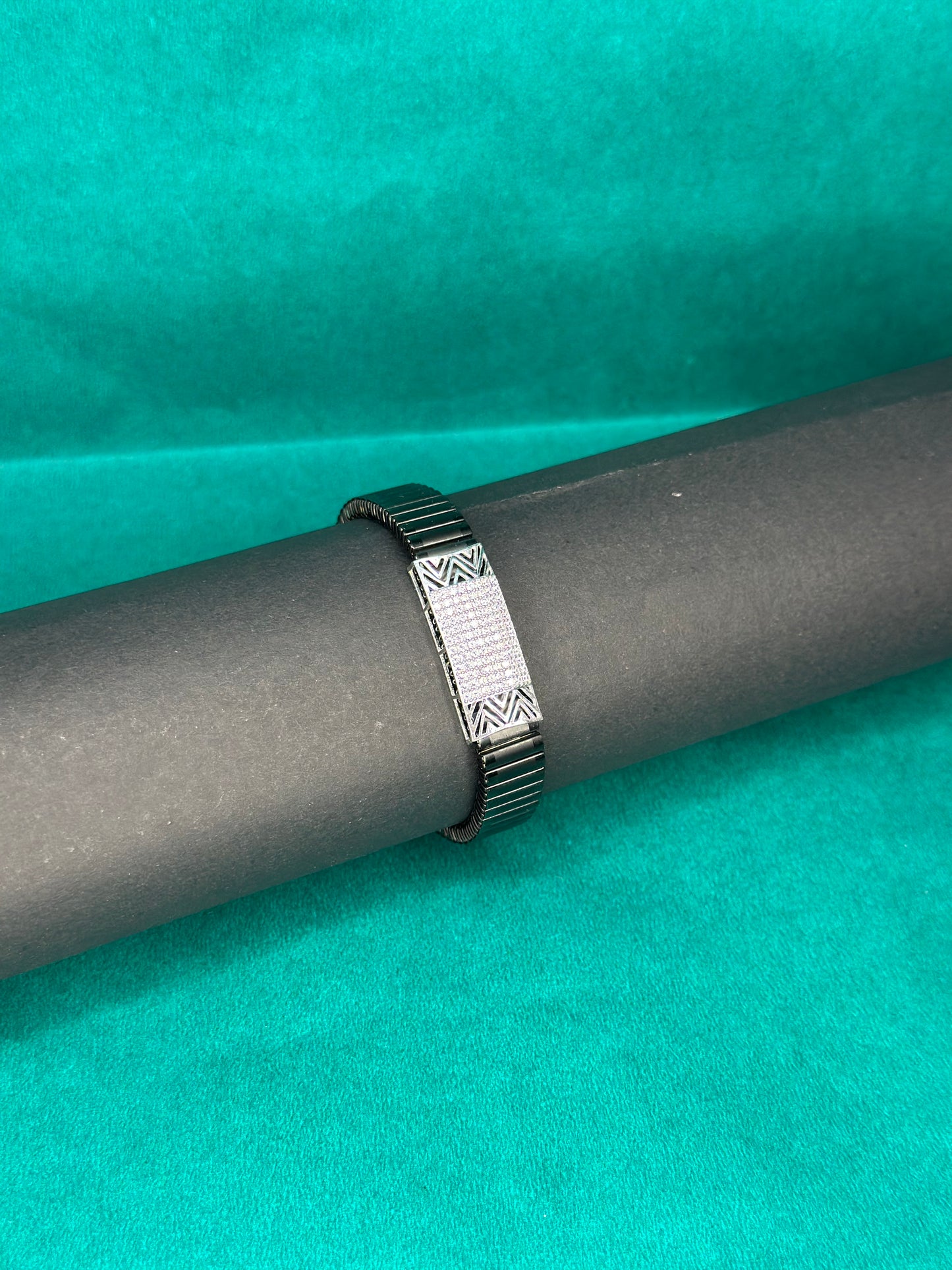 925 Silver Black Edition Adjustable Bracelet