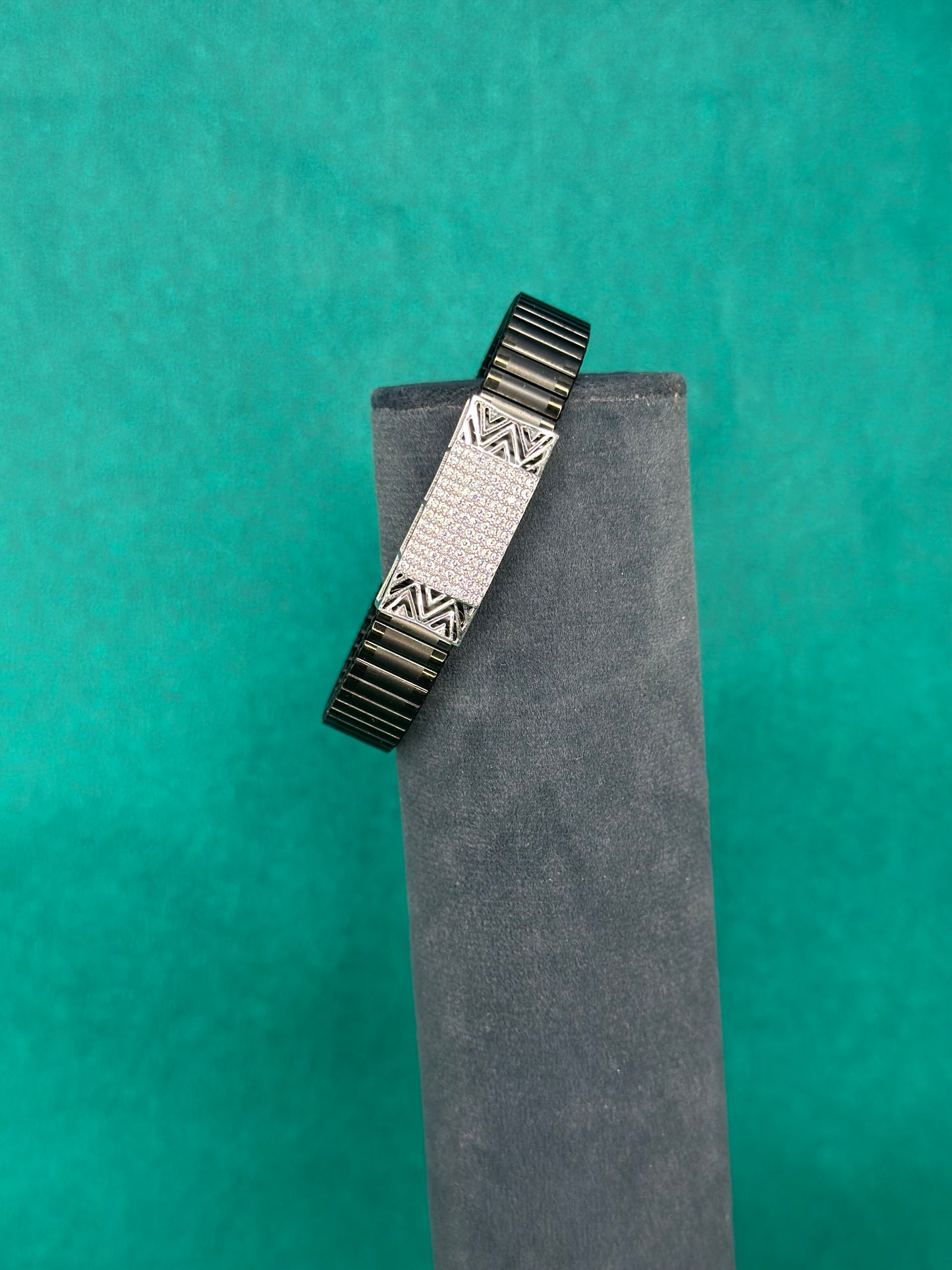 925 Silver Black Edition Adjustable Bracelet