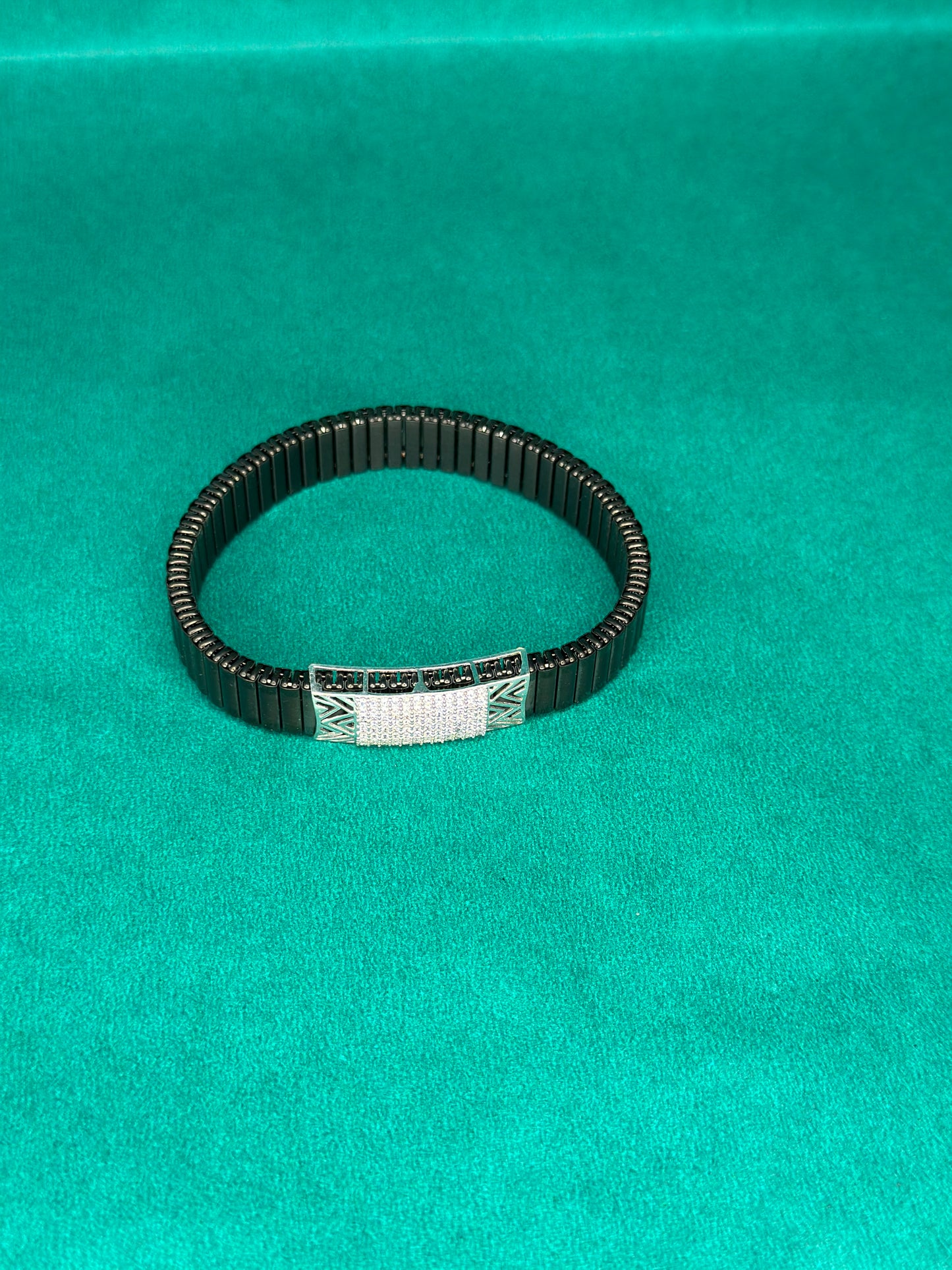 925 Silver Black Edition Adjustable Bracelet