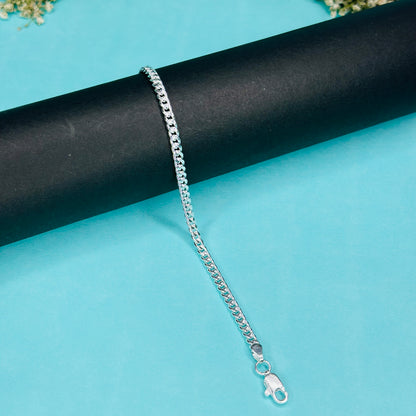 Silver Curb Chain Bracelet