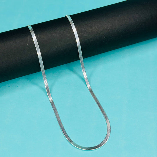 Elegant Pure 925 Silver Snake Chain