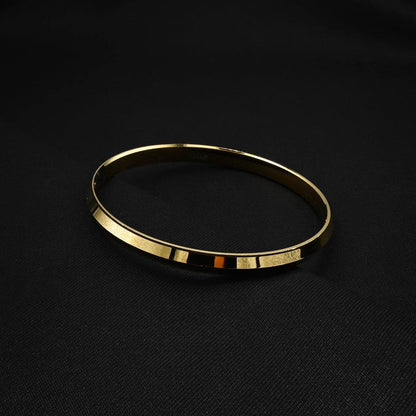 925 Sterling Silver Gold-Plated Men’s Kada