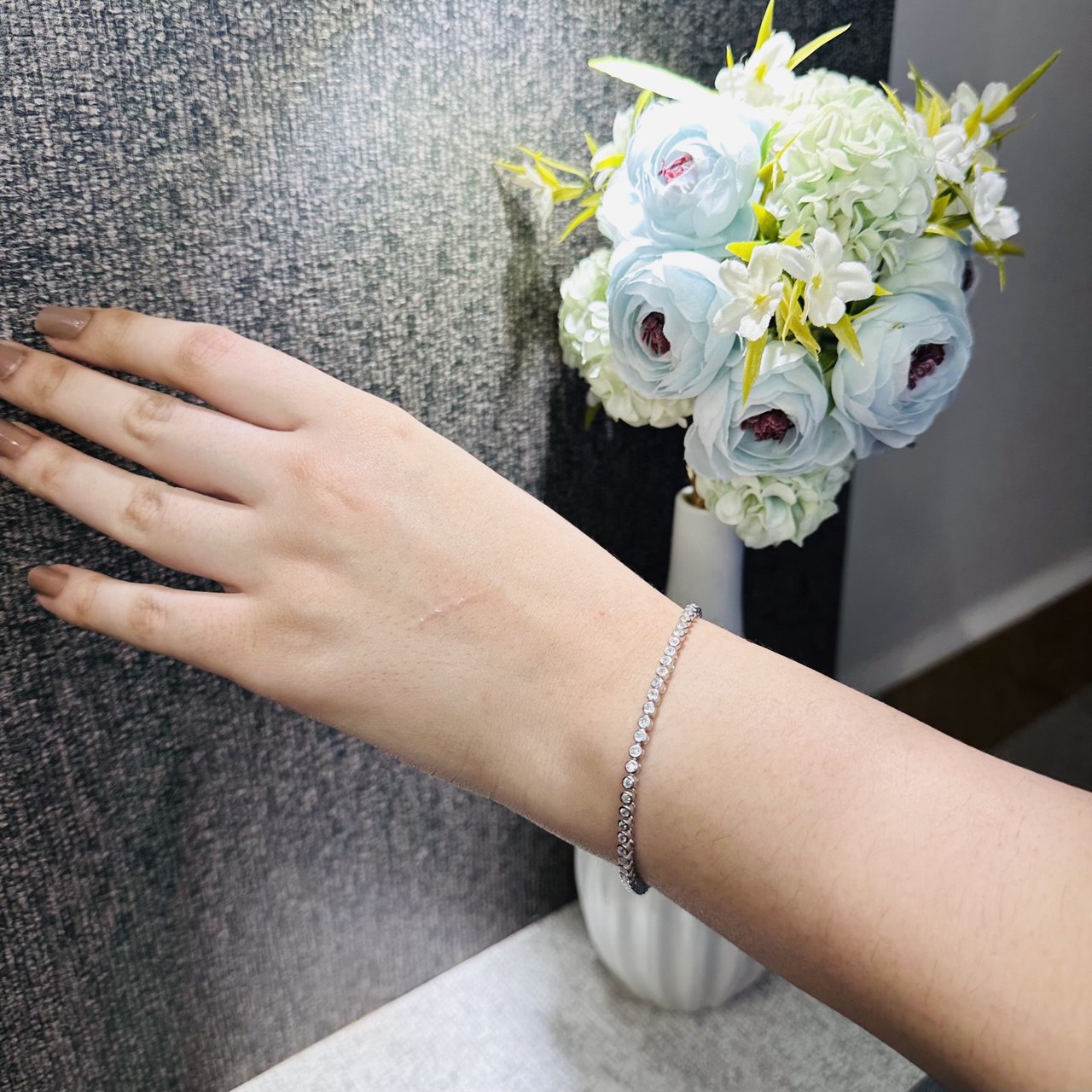 925 Silver CZ Tennis Bracelet