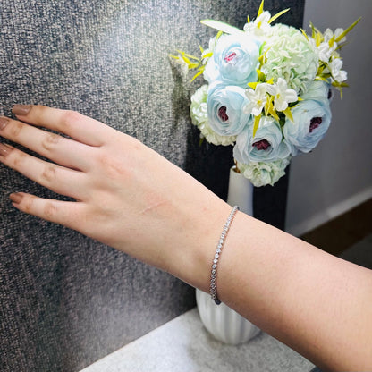 925 Silver CZ Tennis Bracelet