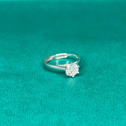 925 Silver Classic Round Solitaire Ring