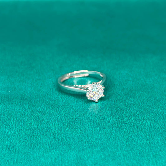 925 Silver Classic Round Solitaire Ring