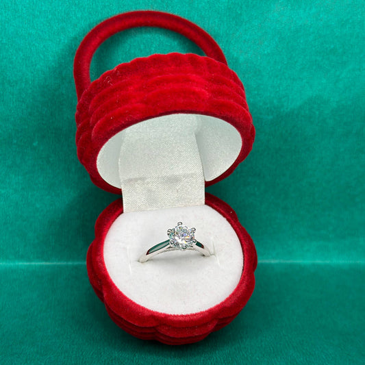 925 Silver Classic Round Solitaire Ring