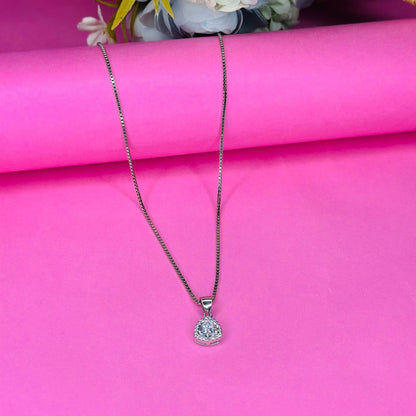 Pure Spark – 925 Silver Solitaire Pendant Necklace