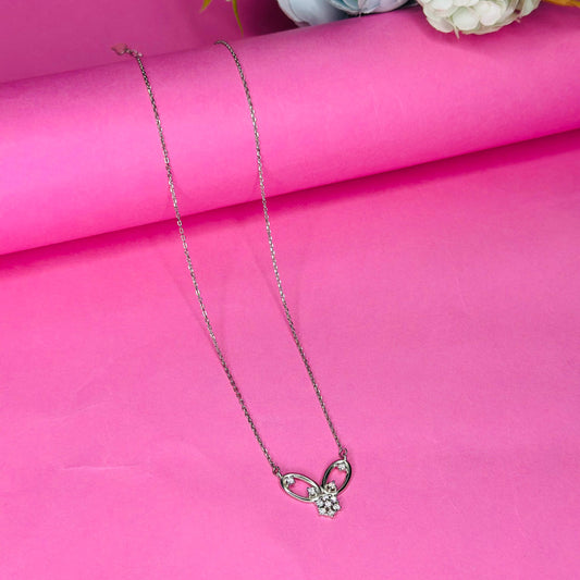 925 Silver Floral Elegance Pendant Necklace