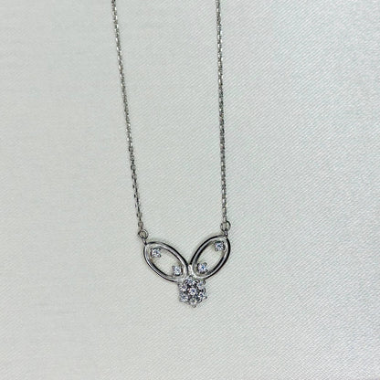 925 Silver Floral Elegance Pendant Necklace