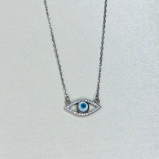 925 Silver Evil Eye Protection Necklace