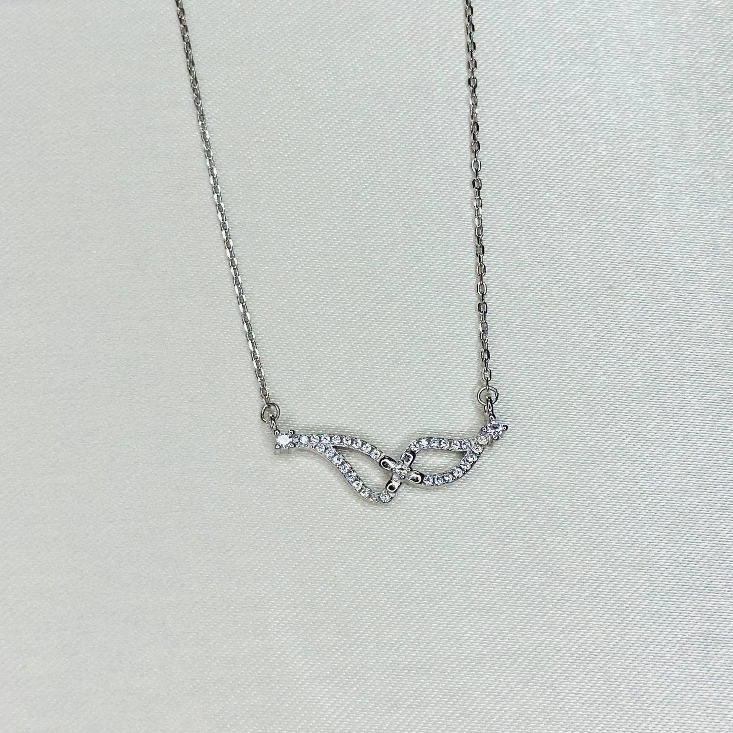 925 Silver Infinity Sparkle Necklace