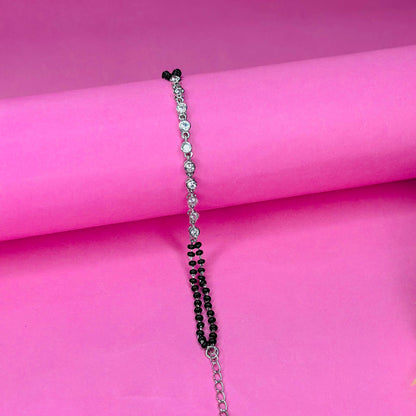 925 Silver Sparkling Line Mangalsutra Bracelet