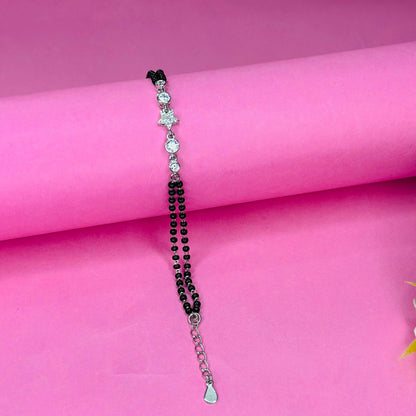 925 Silver Sparkling Star Mangalsutra Bracelet