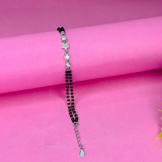 925 Silver Sparkling Star Mangalsutra Bracelet