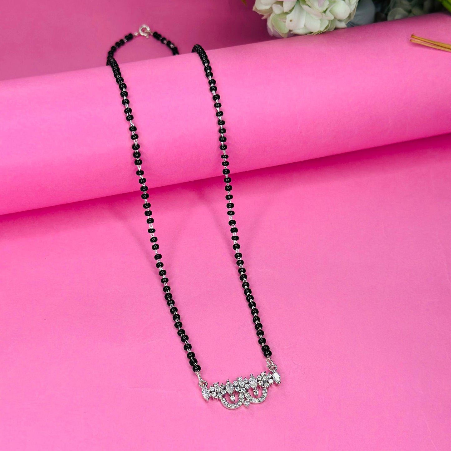 Divine Spark Mangalsutra – 925 Sterling Silver