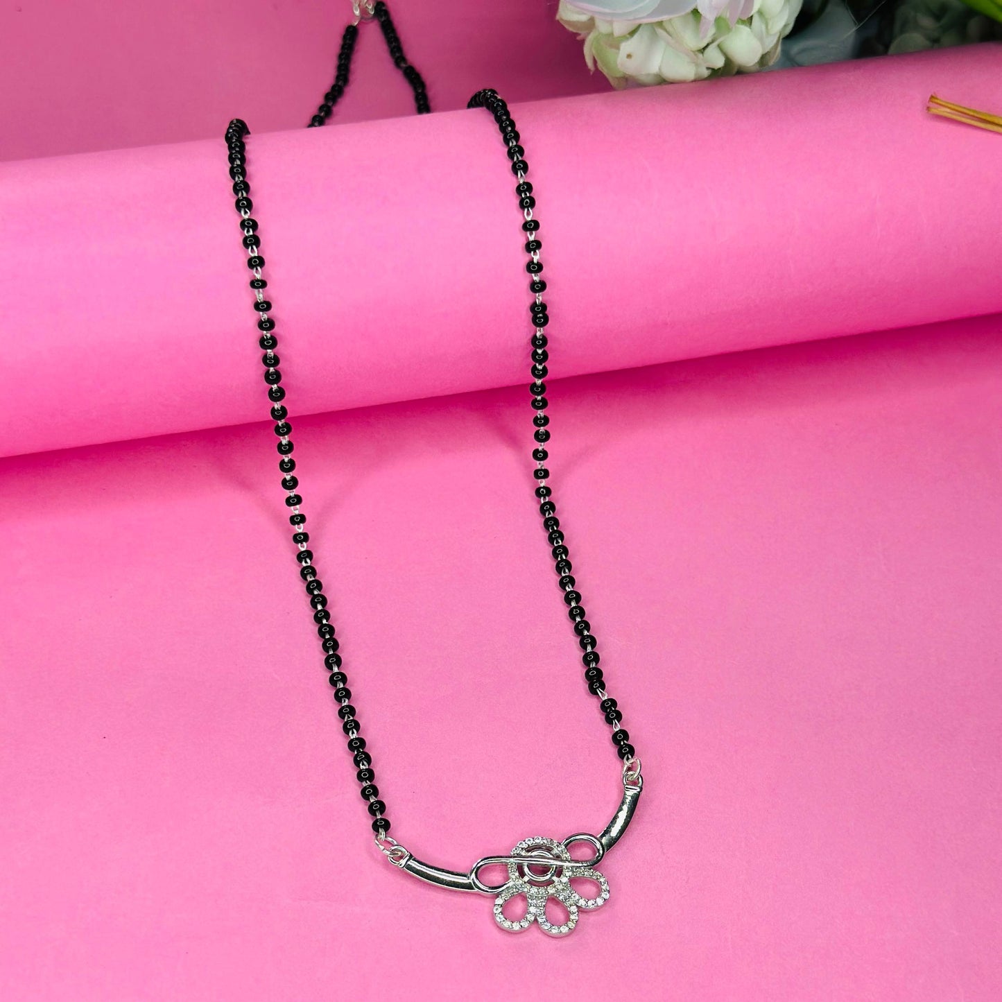 Radiant Blossom Mangalsutra – 925 Sterling Silver