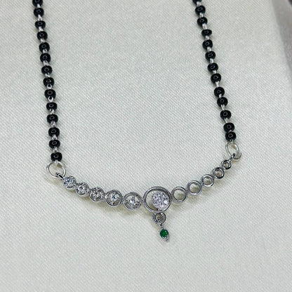 Celestial Circles Mangalsutra – 925 Sterling Silver