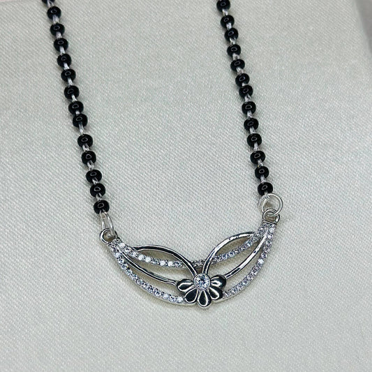 Graceful Bloom Mangalsutra – 925 Sterling Silver
