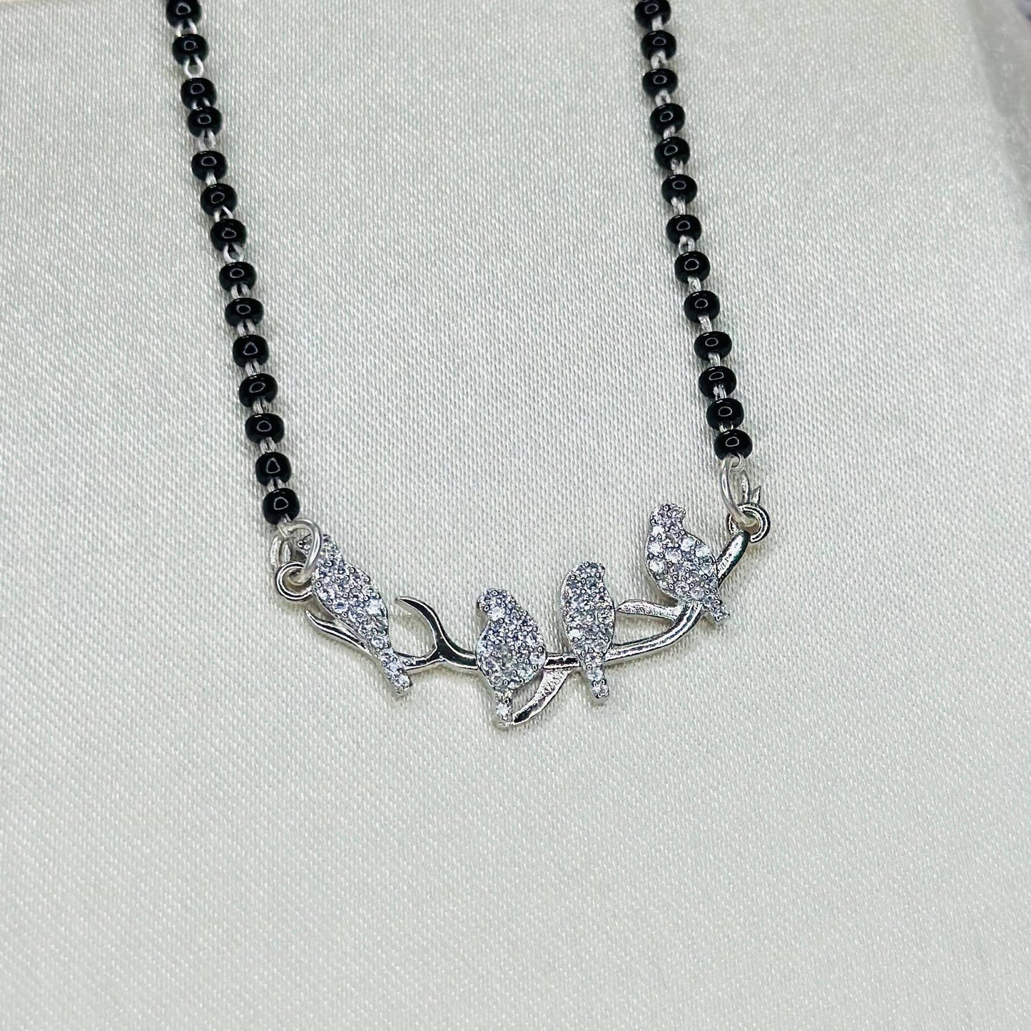 Lovebirds Mangalsutra – 925 Sterling Silver