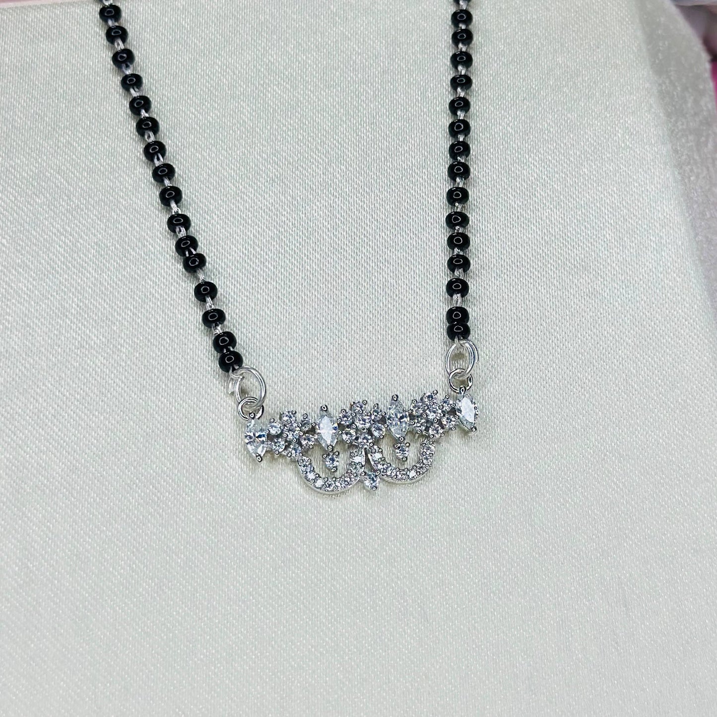 Divine Spark Mangalsutra – 925 Sterling Silver