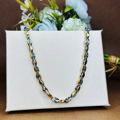 925 Silver Dual Tone Link Chain