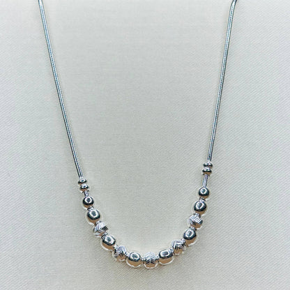 Silver Bead Harmony Chain – 925 Sterling Silver