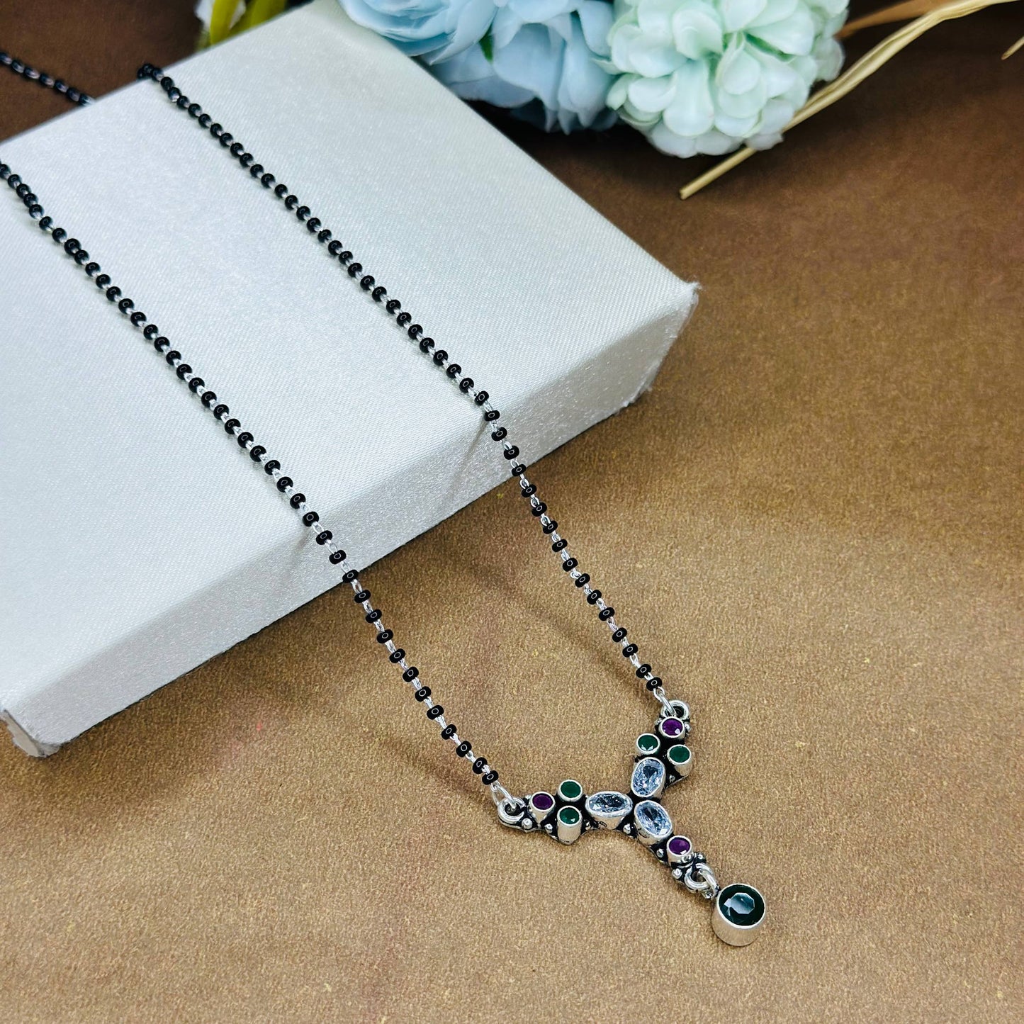 Trinity Charm Mangalsutra – 925 Sterling Silver