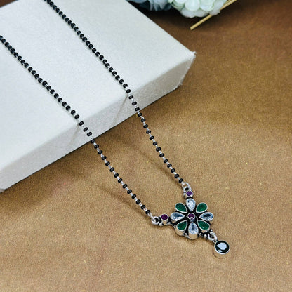 Eternal Bloom Mangalsutra – 925 Sterling Silver