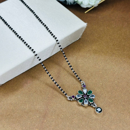 Eternal Bloom Mangalsutra – 925 Sterling Silver