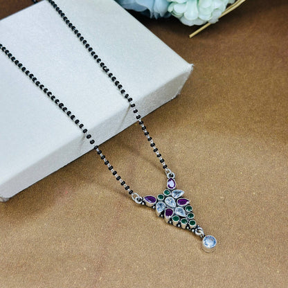 Regal Blossom Mangalsutra – 925 Sterling Silver