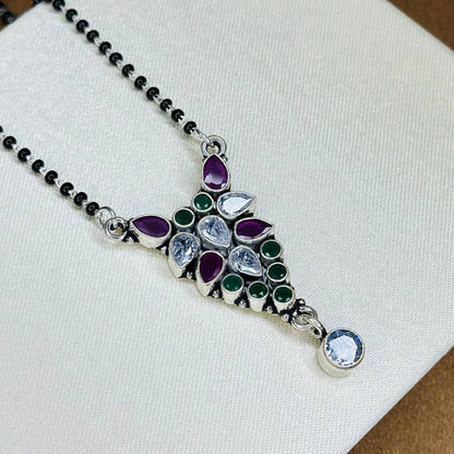 Regal Blossom Mangalsutra – 925 Sterling Silver