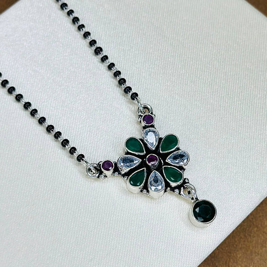 Eternal Bloom Mangalsutra – 925 Sterling Silver