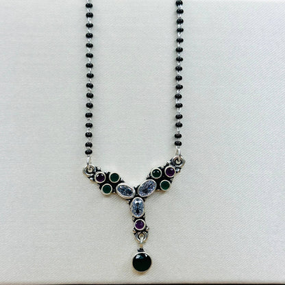 Trinity Charm Mangalsutra – 925 Sterling Silver