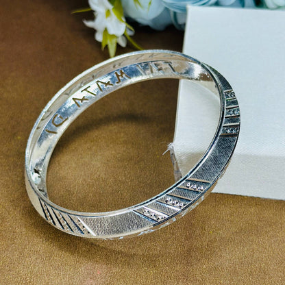 Sacred Sterling Silver "Jai Mata Di" Kada