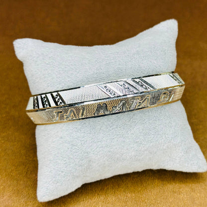 Sacred Sterling Silver "Jai Mata Di" Kada