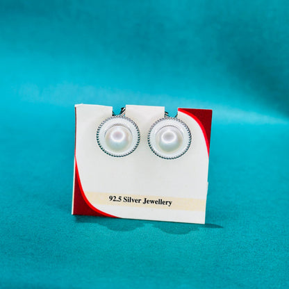 Classic Pearl Halo Studs