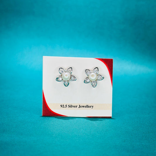 Star Blossom Pearl Studs