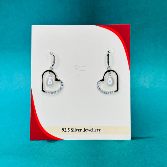 Pearl Heart Romance Earrings